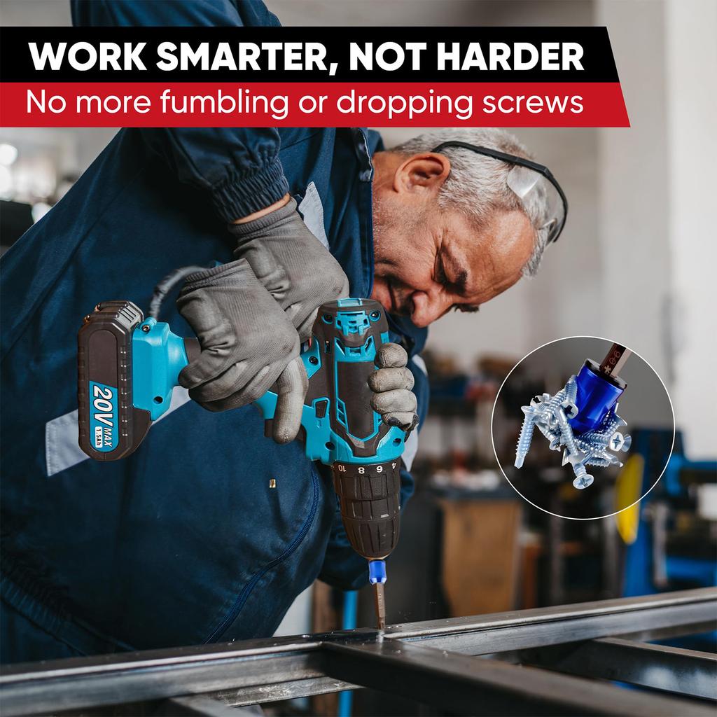 Strong Screw Ring, Screwdriver Head Ring Screw Holder With , Design Removable Coil For Drill Tools Household Repairs Mechanics