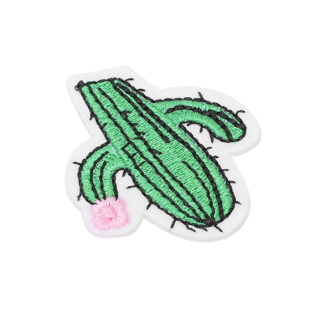 6pcs Beautiful Embroidered Prickly Pear Patches Prickly Pear Shape Sew On Patches Bags