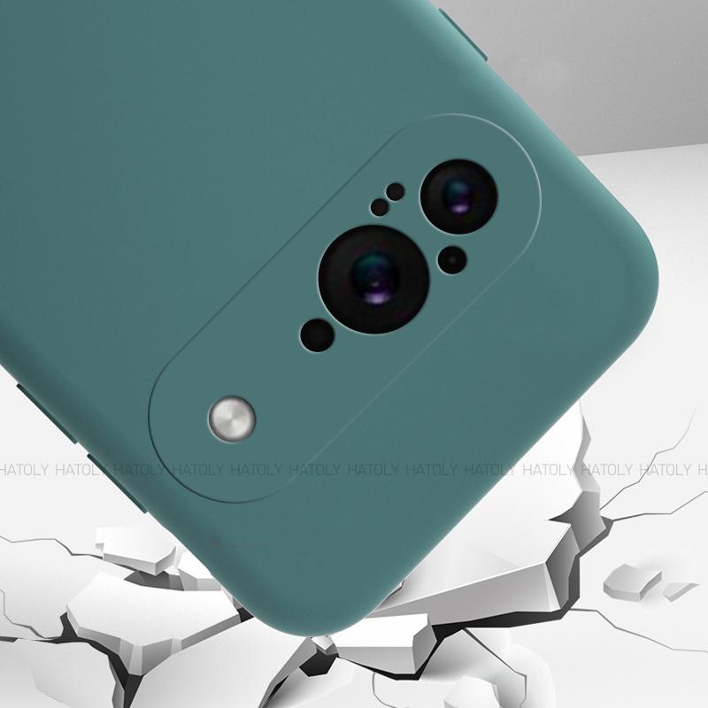 Für Google Pixel 9 Hülle Google Pixel 9 Cover Stoßstange Stoßfeste Flüssigsilikon TPU Telefonrückseite für Google Pixel 9