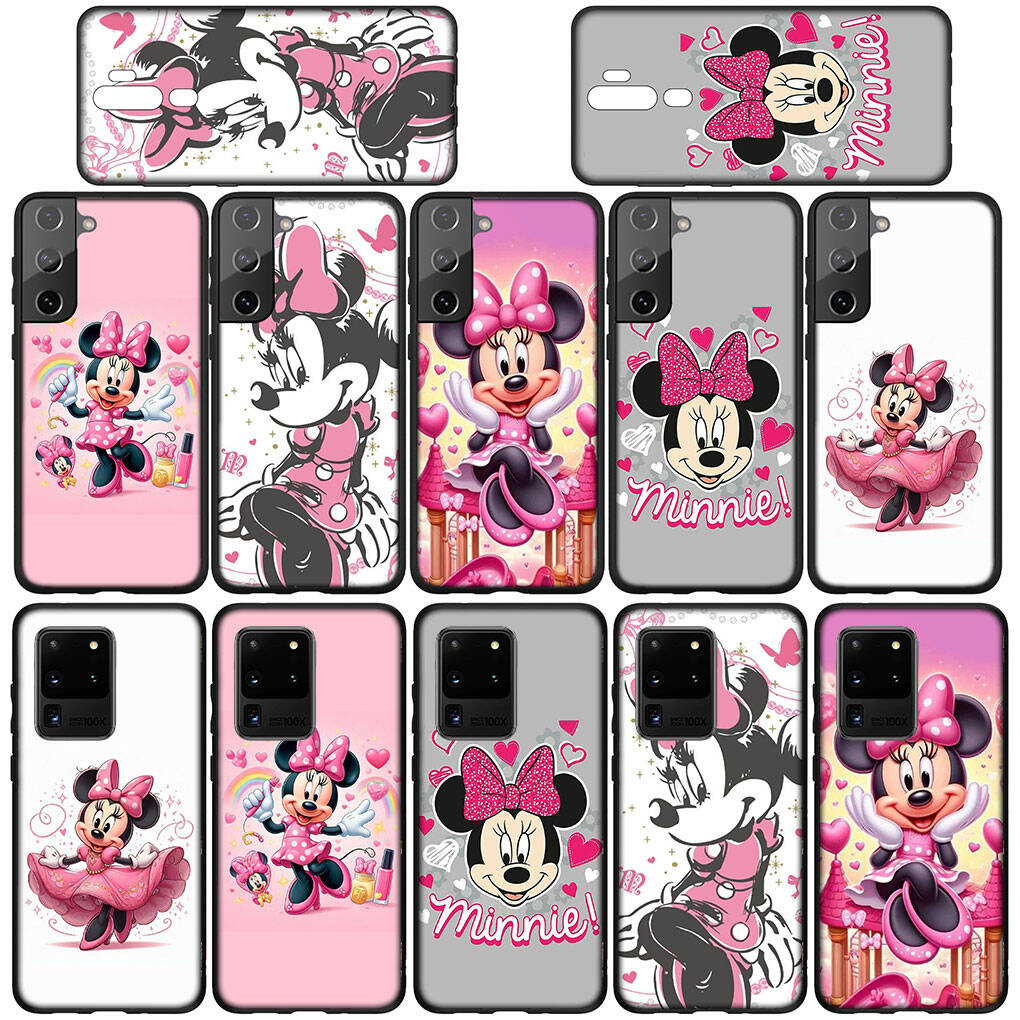 Phone Case for iPhone 17 16 15 Xiaomi Poco F8 F7 X7 X6 M8 C85 C75 C71 Redmi Note 14 13 12 11 Pro Max A3 A4 14C 13C 15C Anime Minnie Mouse Pink Cover