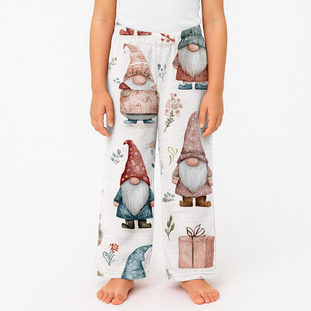 Children's Winter Pants Full Length Long Trousers Printed Pants