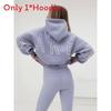Sweat à capuche imprimé style Hip Hop pour femme en polyester épais pour un style décontracté de rue