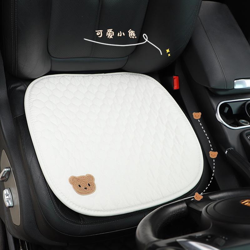

1pc Universal Car Seat Cushion Automobiles Seat Covers Cartoon Cute Bear Thick Thread Breathable Anti Slip Car Accessories