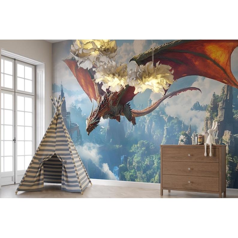 Fantasy Dragon tapestry 75x100 чёрный