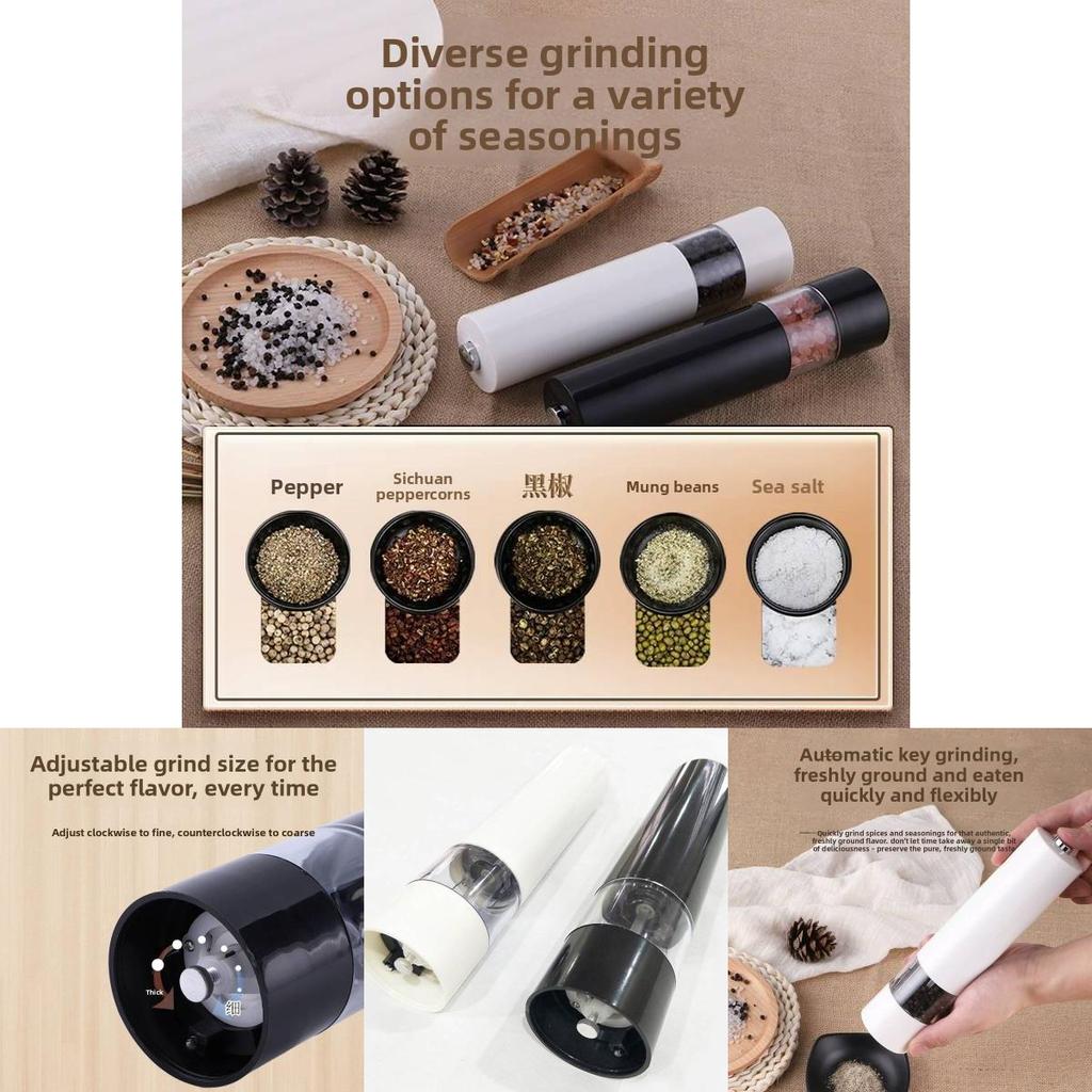 Modern Minimalist Pepper Grinder With Solid Spice Storage For Kitchen Use