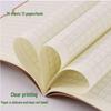 Large Grid Kraft Paper Notebook for Students - 16K Thickened for Elementary To High School Use