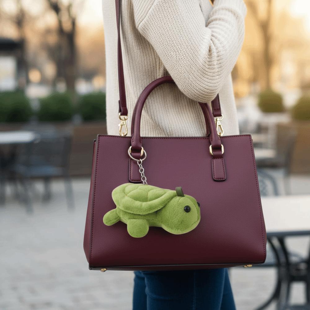 Animal Plush Turtle Pendant Cartoon Green Doll Key Ring Hanging Ornaments