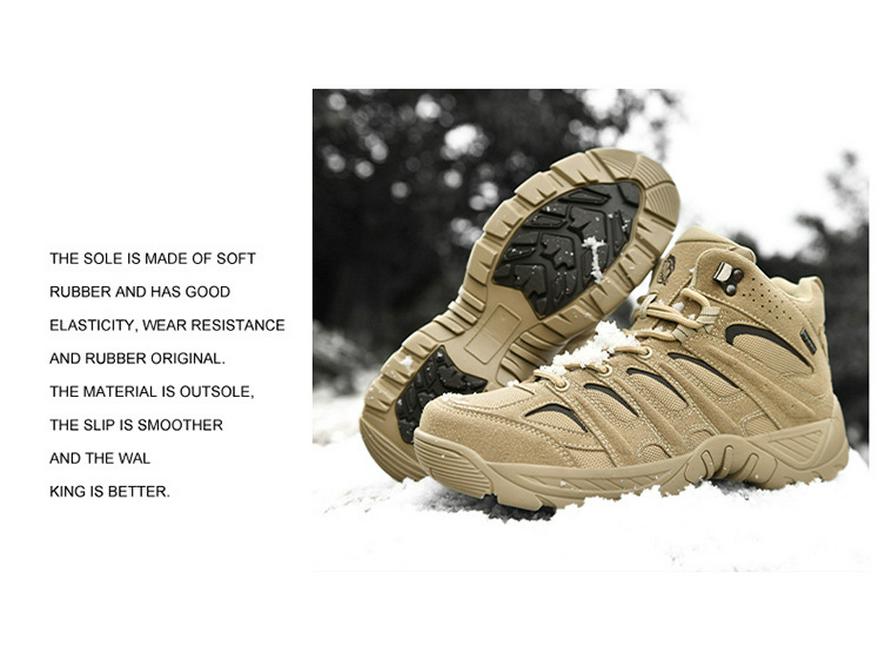 High-Top Outdoor Hiking Boots - Men's Large Size Martin Boots