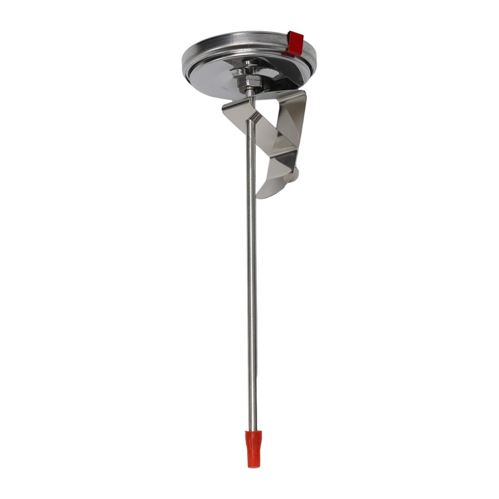Professional Stainless Steel Deep Fryer with Integrated Food Thermometer