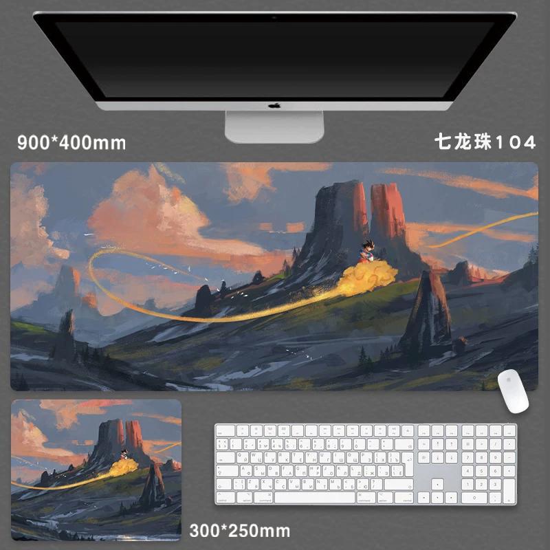 High Quality Japanese Animation Seven Dragon Ball Mouse Pad Oversized Boys Animation Two-dimensional E-sports Game Computer Keyboard Student Desk Pad