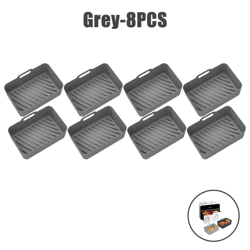 Food Grade Air Fryer Silicone Liners for Ninja Dual Air Fryer Non-Stick Air Fryer Basket Accessories for Ninja