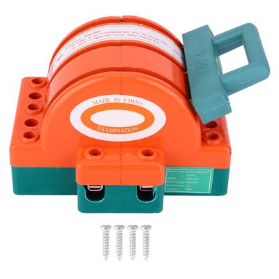 Doppelmesser-Trennschalter Orange Rot 3P Klemmenanschluss Elektrobedarf 32A