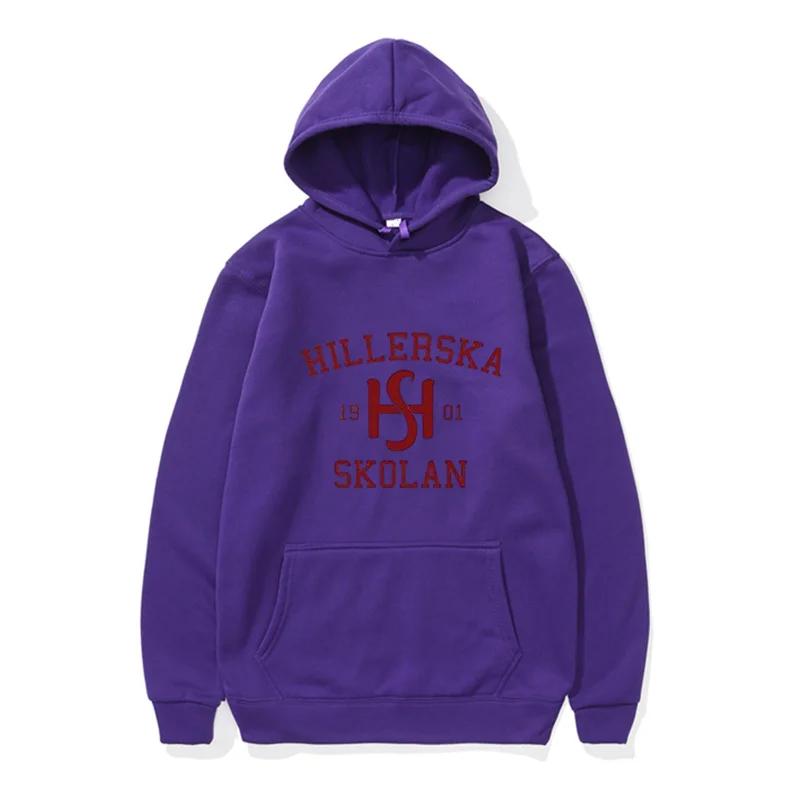 Young Royals Hillerska Skolan Sudadera con capucha Hillerska Skolan Sudadera con capucha unisex Sudaderas con capucha gráficas J