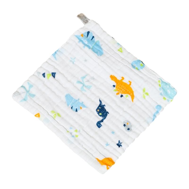 Gentle & Breathable Cotton Towel Handkerchief Wipes Baby Washcloth 6 Layers Baby Bibs Versatile Square Wipes for Bathing