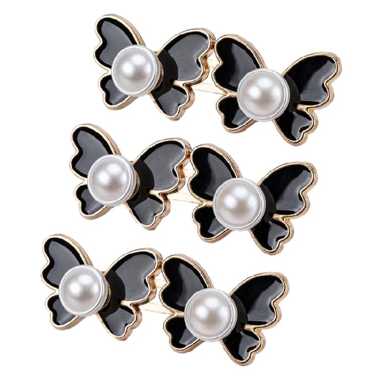 Pearls Butterfly Waist Fitness Buckles 3Pcs Adjustable Waist Reducers For Jeans And Trousers Women Wardrobes Essential