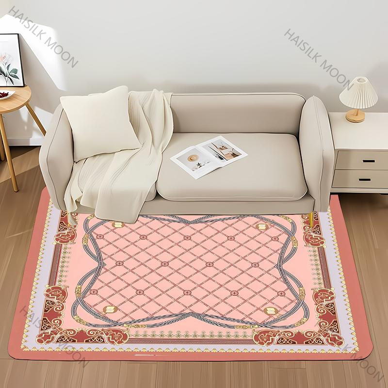 

1PC Royal Luxury Flowers Printed Carpet Large Area Decorative Mat for Living Room Bedroom Sofa Office Multi-Size Luxury Gift 40x60cm (16x24in)