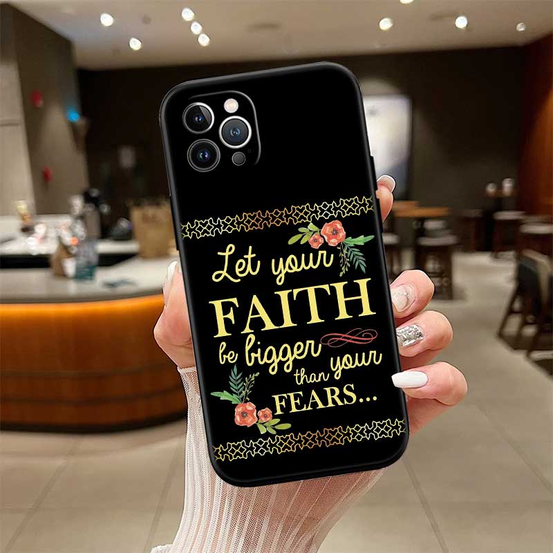 RE13 Bible Verse Jesus cross New High-End Shell Phone Case for Redmi Note 8 9 Pro Max 9S 9T 9C NFC 8T 8A 10A A4