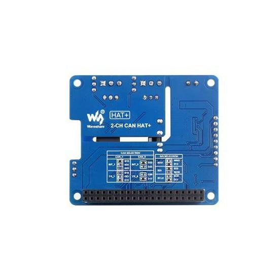 Raspberry Pi 5 Stackable 2-Channel CAN Bus Expansion Board with Isolated Wide Voltage, HAT+ Compatible