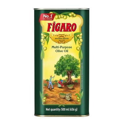 Fígaro Olivový olej 500ml Plechovka Víceúčelový Čistý Olej na Vaření Dovezený ze Španělska na Smažení, Pečení
