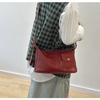 Johnature Genuine Leather Casual Women's Bag Soft Cowhide Solid Color Versatile Shoulder Crossbody Bag