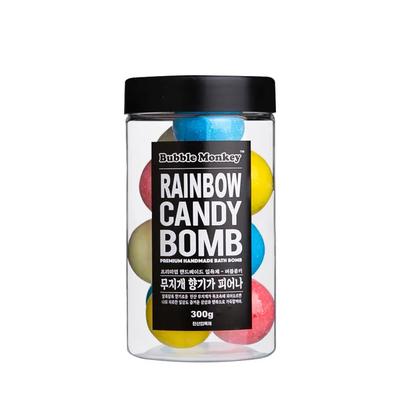 Bubble Monkey Rainbow Candy Bomb Carbonated Bath Bomb 30gx10ea