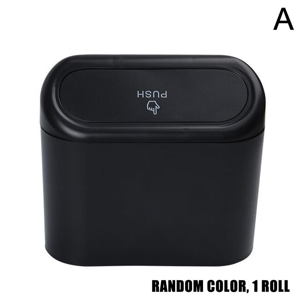 

Универсальный органайзер, автомобильная раскладушка, мусорное ведро, подвесной автомобильный ящик для мусора, пыли, ящик для хранения, черный ABS, квадратный пресс-мусорный бак