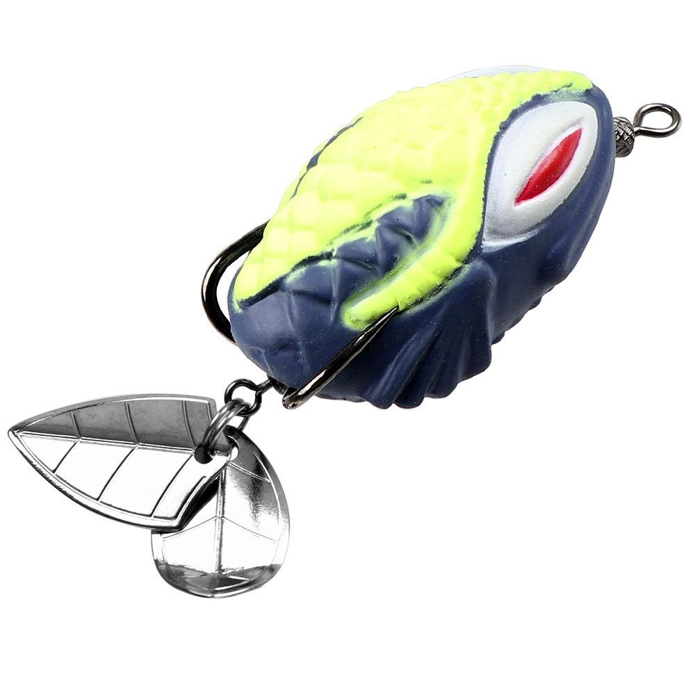 Spinner Sinking Soft Fishing Lures Artificial Bass Bait Durable Rubber Frog Lure  Fishing