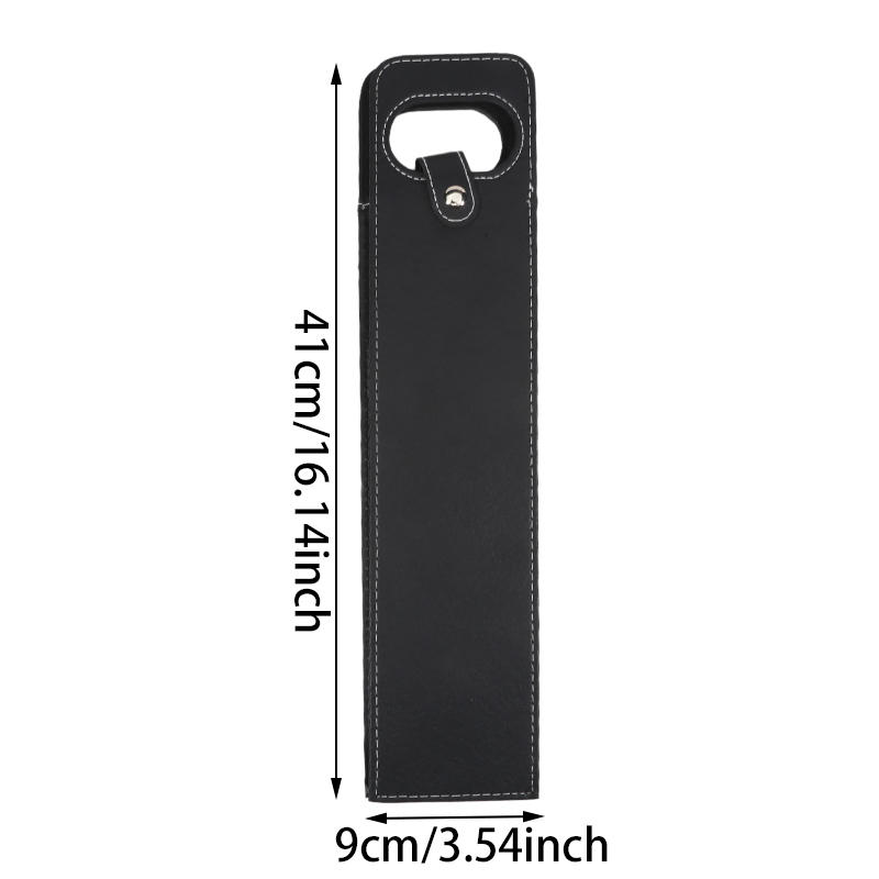 Wine Gift Packaging PU Leather Bags Tote Universal Packagings Carrier Single Bottle Protective Storage Bag