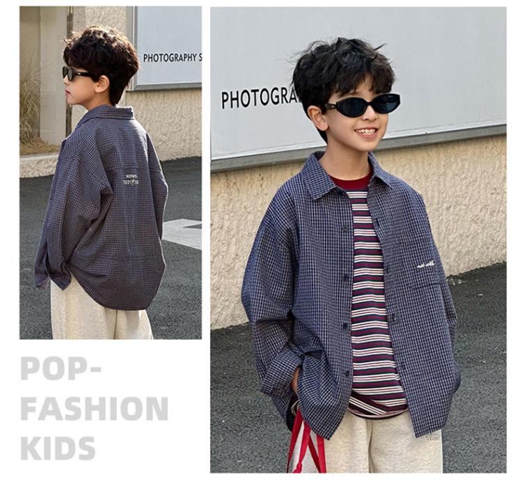 2025 Spring Retro Plaid Shirts for Boys and Girls