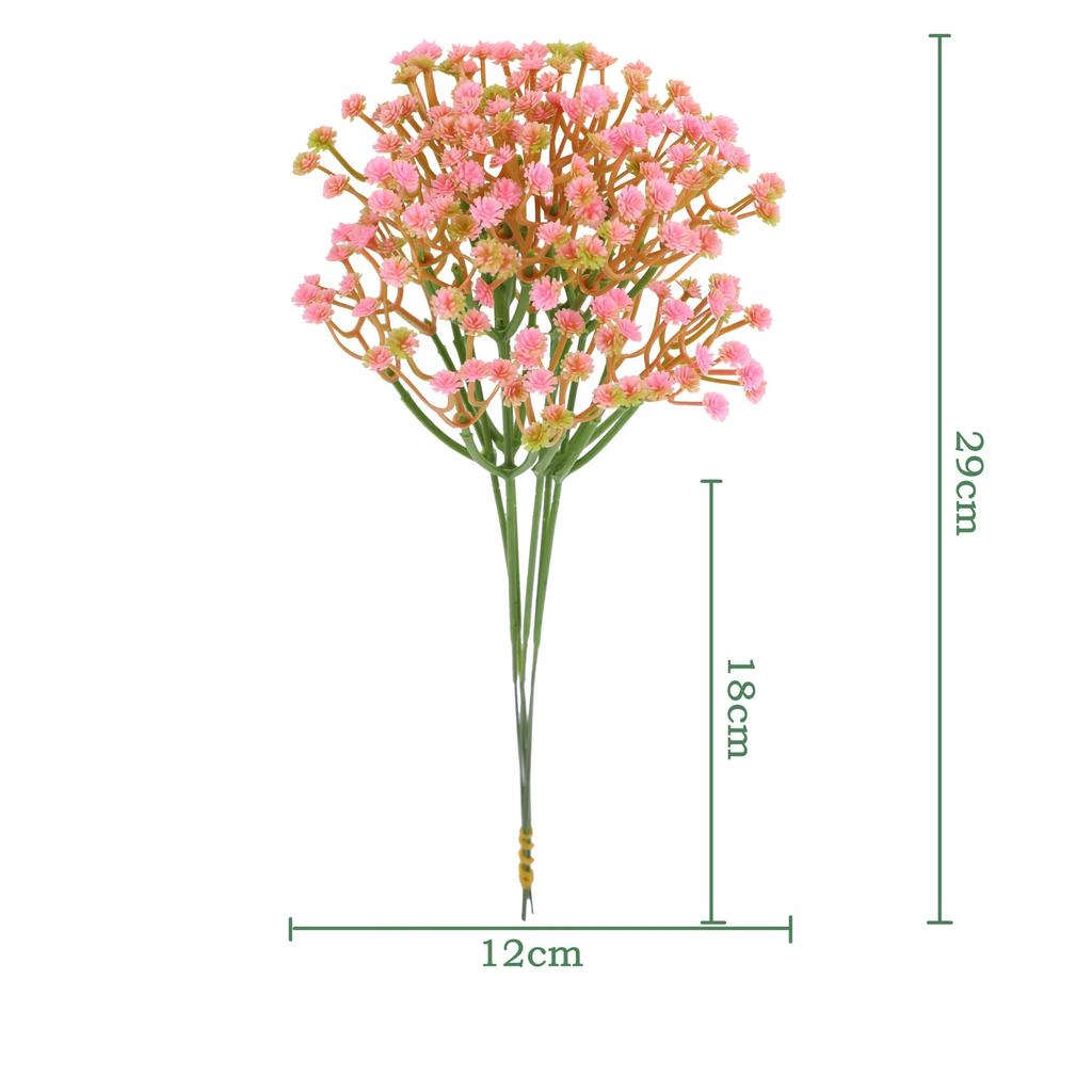 6pcs Simulation Flower Plastic Star Ornaments Simple And Generous Artificial Flower Wedding Furniture  Room Decoration