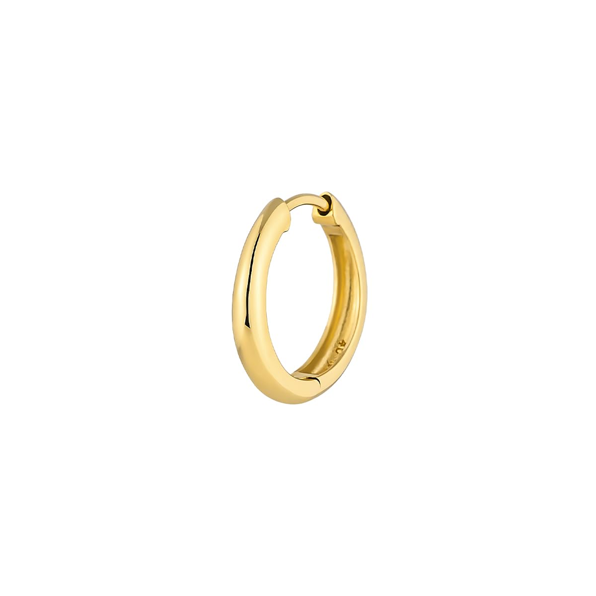 

18K Yellow Gold Earrings Perfect for Birthdays and Includes Jewelry Case 4℃ (Single) 112521152004, Gifts,