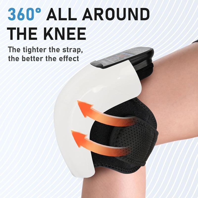3 in 1 Electric Knee Massager Portable Vibration Hot Compress Airbag Massage Machine Rechargeable High Frequency Knee Massager