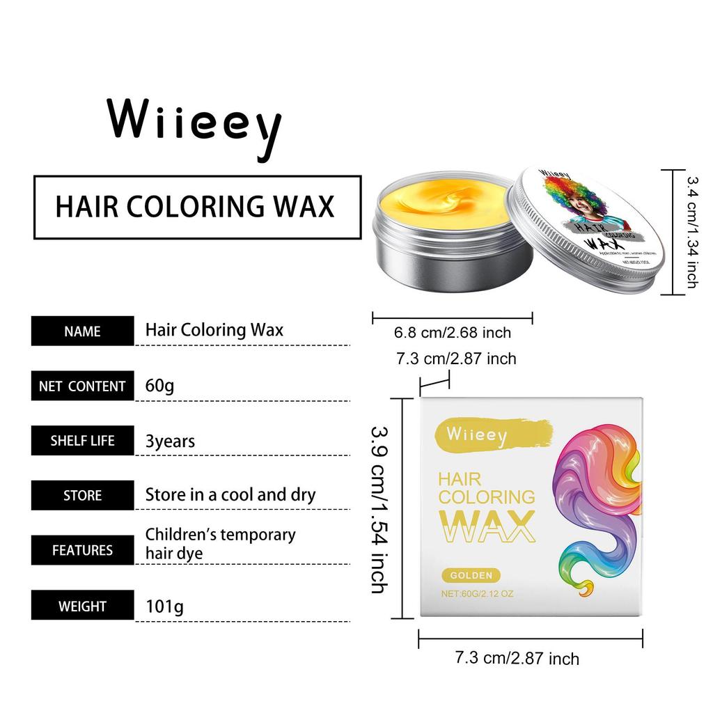 Kids Temporary Hair Color, Strong Hold Styling, Vibrant Hair Color, Gentle Formula for Safe & Healthy Hair