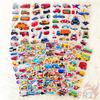 12Sheets/set Cartoon Vehicles  Rewards Sticker Puffy Bubble Toys Stickers