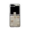 Bow Shaped Heart-shaped Leather Phone Case for Samsung Zflip6 Flip Folding Screen, Fold Bracelet Pocket