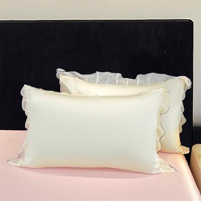 2Pcs Lace Pillowcase Does Not Include Pillow Core, Suitable for Bedroom Apartment, Sweet Style
