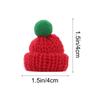 20Pcs Xmas Mini Knit Woolen Hat Scarf Christmas Supplies DIY Mini Hats Decorations for Clothes Bags Holiday Gifts