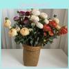 Silk Lotus Realistic Bouquet For Wedding Home Office Flower Gift Decoration