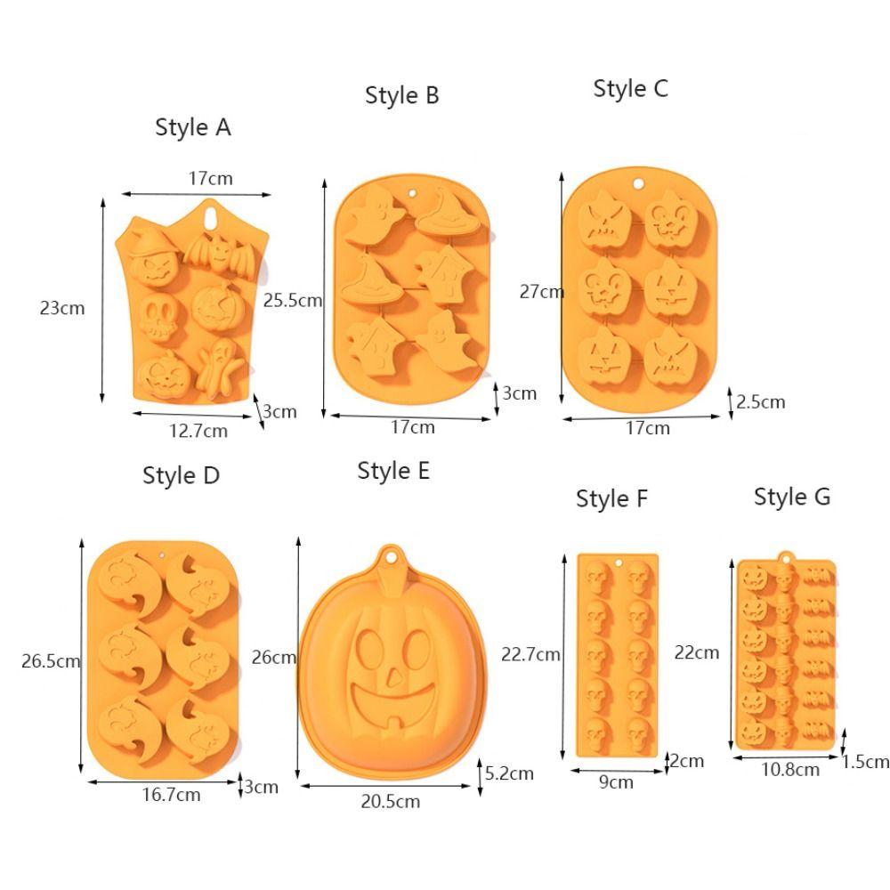 Non-Stick Mousse Cake Mold Silicone Baking Mold Halloween Chocolate Mould  Soap