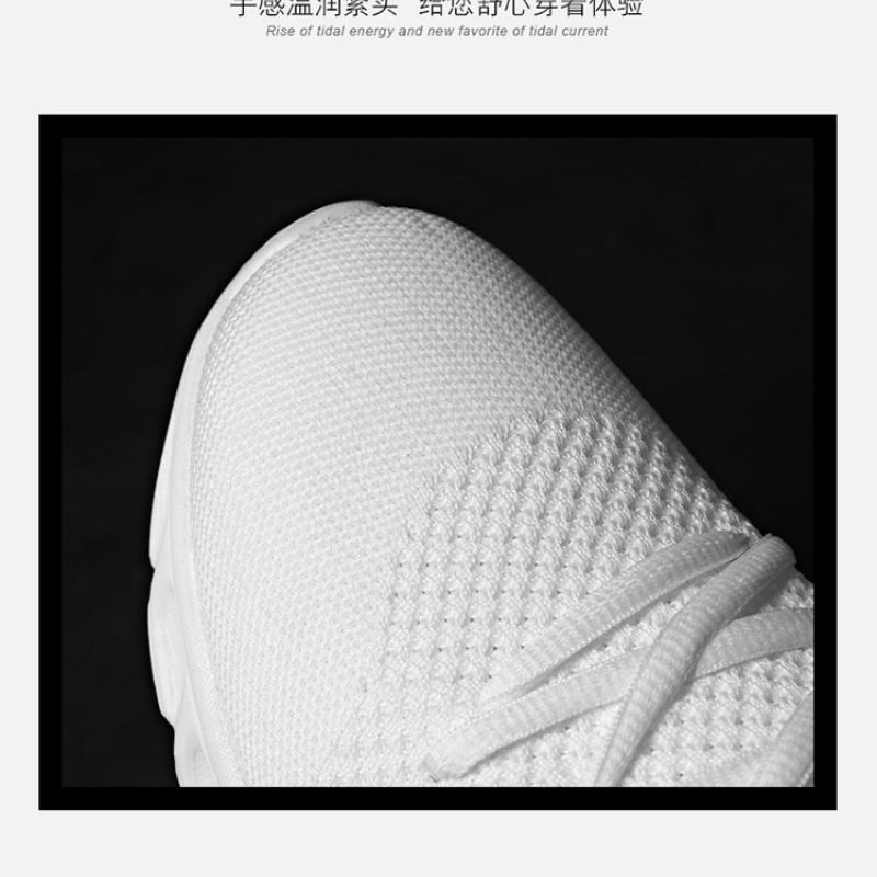 Summer Men'S Black Running Shoes Comfortable And Breathable Sneakers White Mesh Casual Non-Slip Wear-Resistant Jogging 36-47