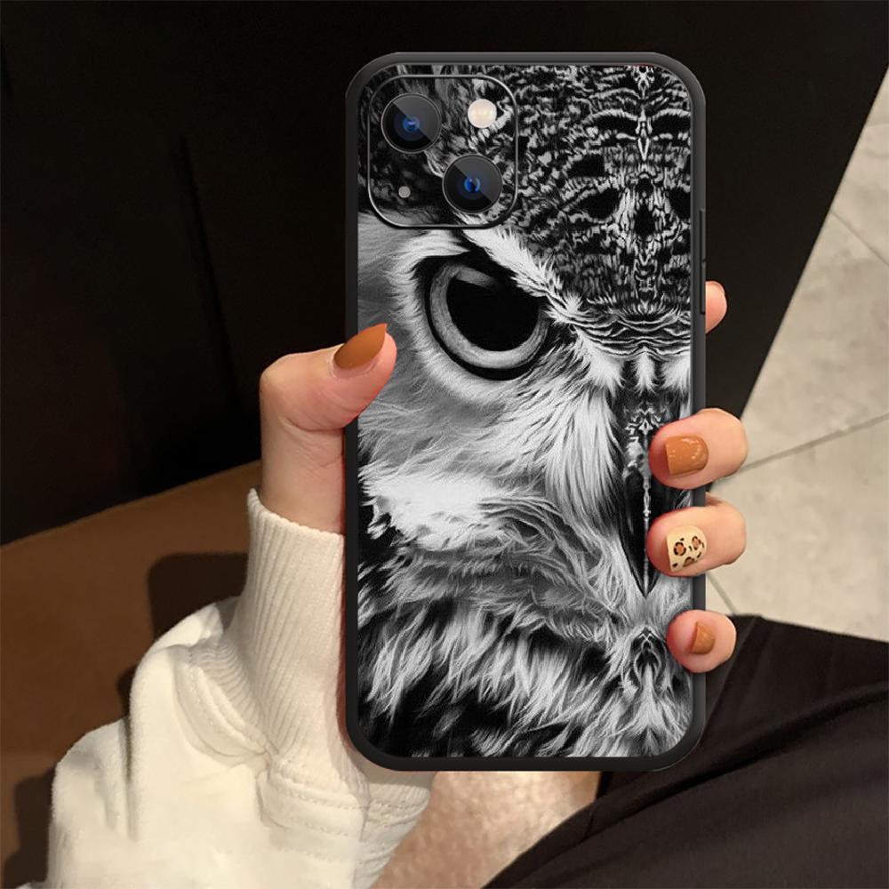 Owl Animal Phone Case For iPhone Samsung Galaxy Redmi Xiaomi Oppo OnePlus Note S A 7 8 9 10 11 12 13 14 20 21 22 23 53 54 Pro Max Plus Ultra TPU Soft