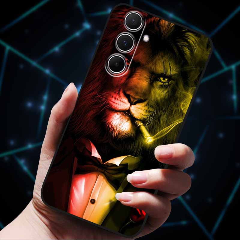

For Samsung A16 A36 A56 A26 A06 A05 A05S 4G 5G A55 A25 A35 Cases Animals Soft TPU Silicone Phone Case For Samsung Galaxy A55 Bag Galaxy A16 5G