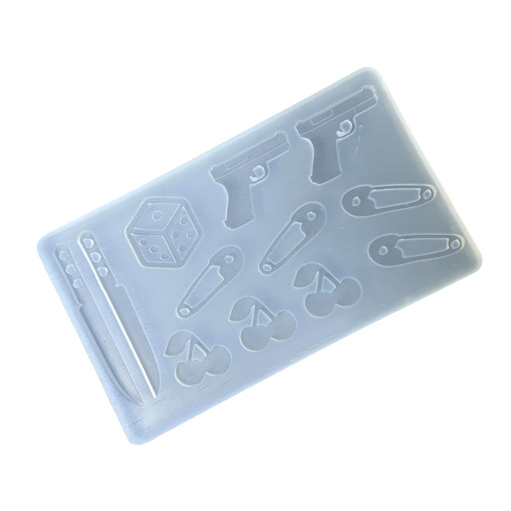 Silicone Mold Cherry Shaped Accessories Mould Unique Epoxy Resin Jewelry Making Molds for Crafting Enthusiasts