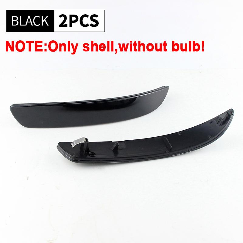 2PCS For BMW E70 X5 2007 2008 2009 2010 Smoked/RED Rear Bumper Reflector Brake Light shell cover housing without bulb