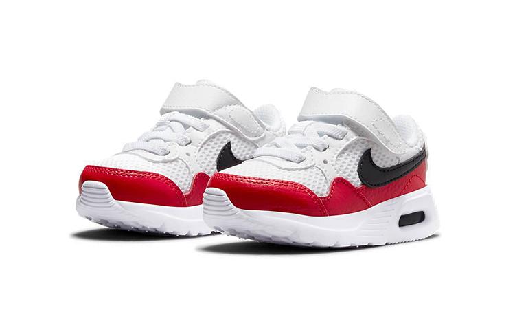 Nike Air Max SC Low top Running Shoes White Red Black Infant And Toddler CZ5361-106