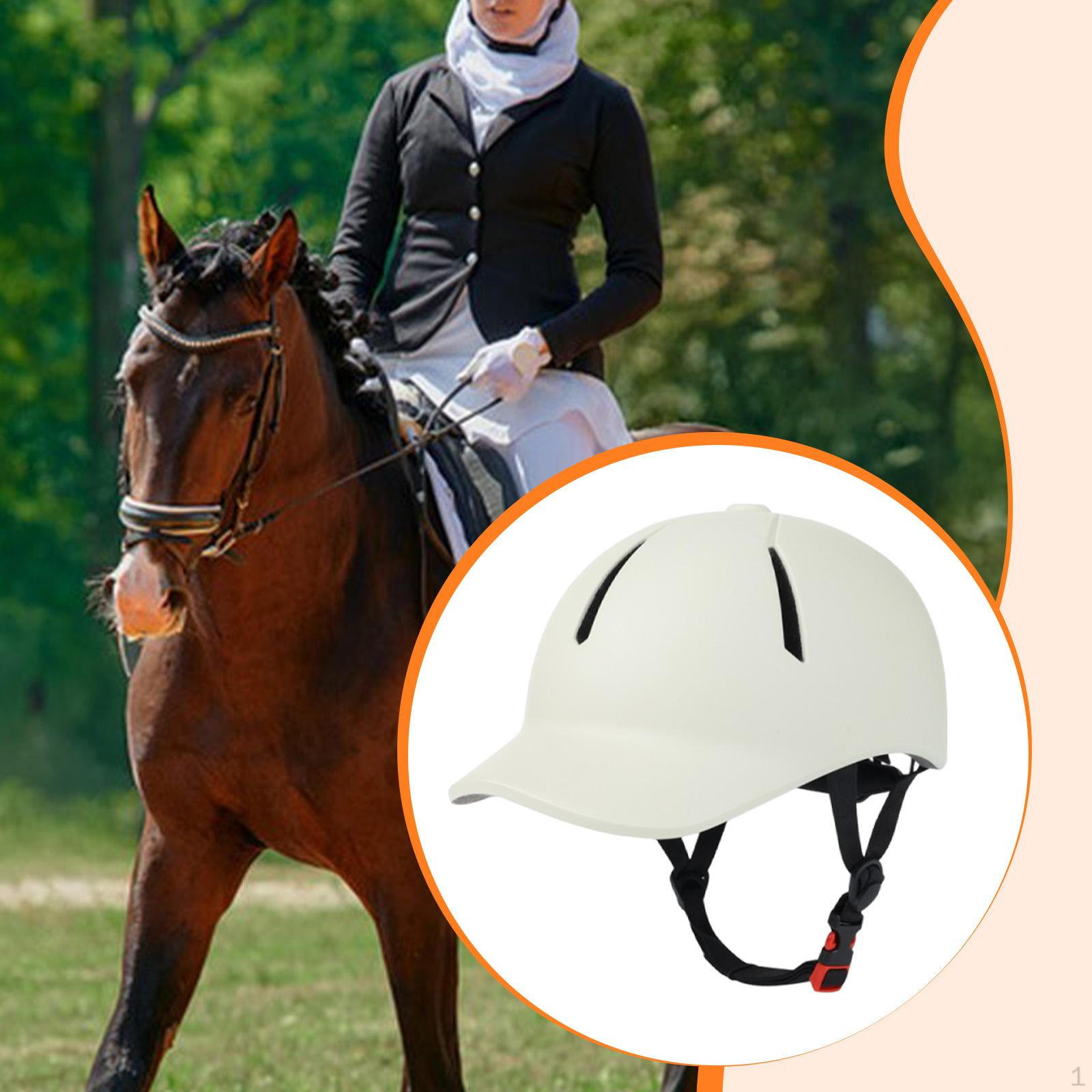Шлем для верховой езды Регулируемый Удобный Дышащий Шляпа для верховой езды Головной убор Велоспорт M Size beige