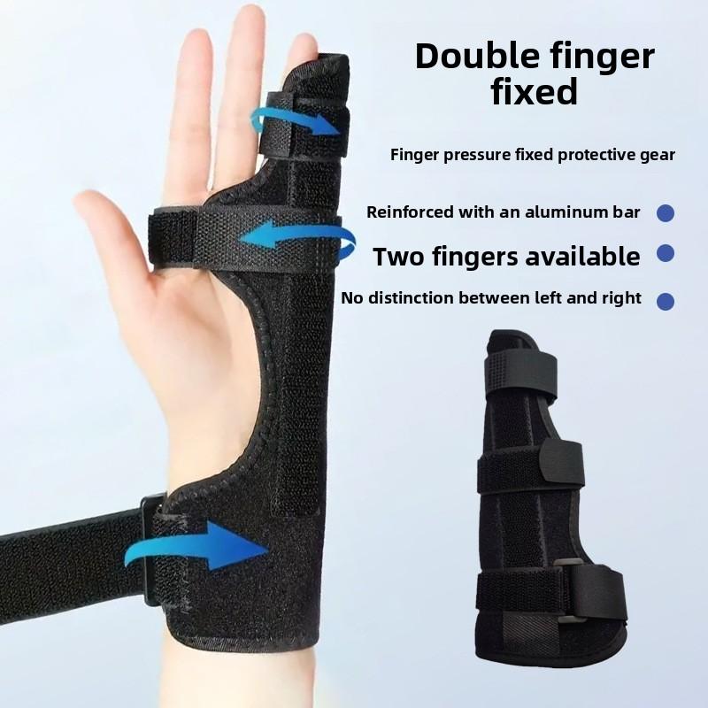 Palec serdeczny, Mały palec, Zapobiegający skręcaniu, Stały wspornik, Rzep na palec, Regulowana orteza wspierająca, Ochraniacz z płytką aluminiową