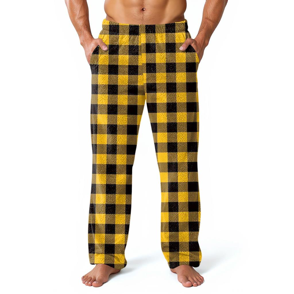 Men's Allover Printed Home Pants Sleeping Pajama Pants Long Pants Pajama Pants