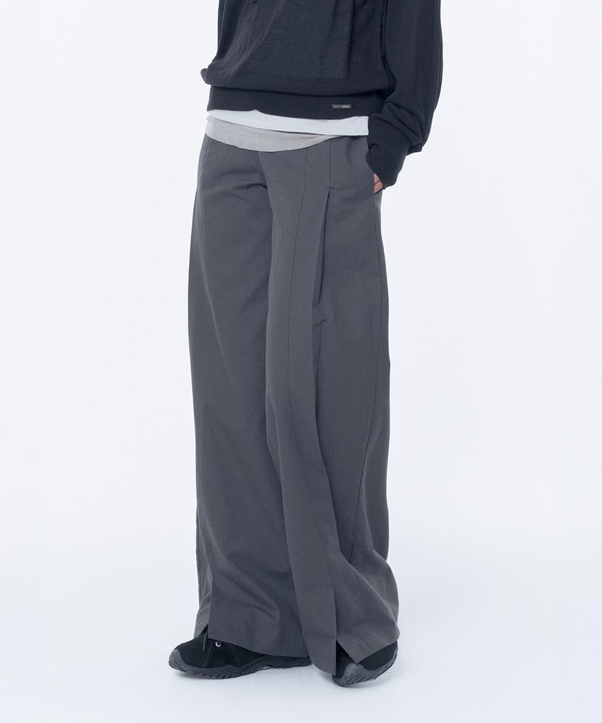 MISEKI SEOUL Side Fly Wide Pants Charcoal