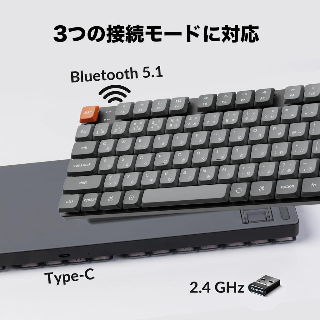 K13 Max QMK Compatible Wireless Custom Mechanical Number JIS Double Shot PBT RGB Hot Swap Mac Windows Profile Gateron Mechanical Brown Axis [Keychron